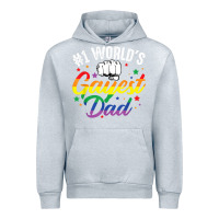 Heather Grey 1 worlds gayest dad funny fathers day lgbt pride r Urban Hoodie - tuanDangUi
