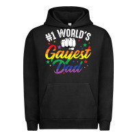 Pigment Black 1 worlds gayest dad funny fathers day lgbt pride r Urban Hoodie - tuanDangUi
