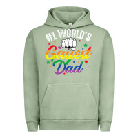 Pigment Oil Green 1 worlds gayest dad funny fathers day lgbt pride r Urban Hoodie - tuanDangUi