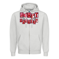 Dove Grey heartbreaker Zipper Hoodie - FaDigitalArtStudio