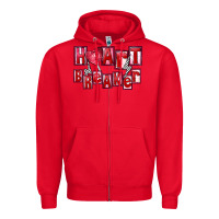 Red heartbreaker Zipper Hoodie - FaDigitalArtStudio