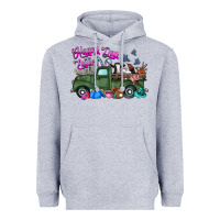Heather Grey happy easter day truck Heavyweight Hoodie - CowhideDigitalArt