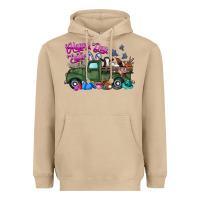 Mushroom happy easter day truck Heavyweight Hoodie - CowhideDigitalArt