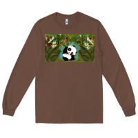 Chestnut cute panda Long Sleeve Tee - TumblerDesignByShophia