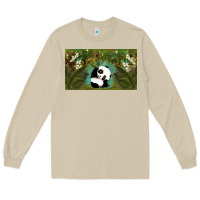 Mushroom cute panda Long Sleeve Tee - TumblerDesignByShophia