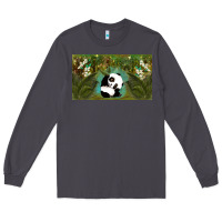 Smoke cute panda Long Sleeve Tee - TumblerDesignByShophia