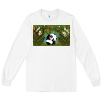 White cute panda Long Sleeve Tee - TumblerDesignByShophia
