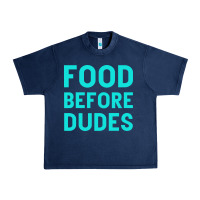 Navy Food Before Dudes Urban Heavy Tee - Bettercallsaul