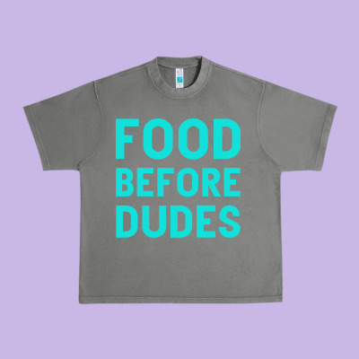 Food Before Dudes Urban Heavy Tee Designed By Bettercallsaul
