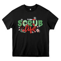 Black scrub life Heavy Core Tee - MaliasSmallBusiness