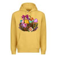 Antique Gold Easter Eggs Hamper Premium Hoodie - BundleAndBundleShop