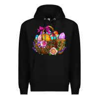 Black Easter Eggs Hamper Premium Hoodie - BundleAndBundleShop