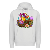 Dove Grey Easter Eggs Hamper Premium Hoodie - BundleAndBundleShop