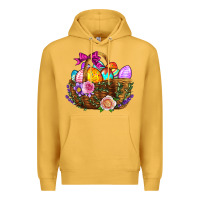 Easter Eggs Hamper Premium Hoodie | Teevron