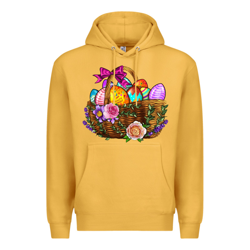 Easter Eggs Hamper Premium Hoodie by BundleAndBundleShop | Teevron