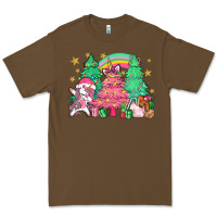 Cacao Unicorn Christmas trees Premium Tee - NancyCooperArtShop