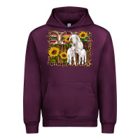 Mauve Wine gats baby gots sunflowers wooden serape leopard Urban Hoodie - Artiststas
