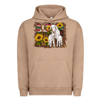 Pigment Burro gats baby gots sunflowers wooden serape leopard Urban Hoodie - Artiststas