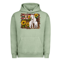Pigment Oil Green gats baby gots sunflowers wooden serape leopard Urban Hoodie - Artiststas