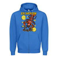 True Royal mardi gras crawfish dude Zipper Hoodie - FaDigitalArtStudio