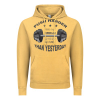 Vintage Mustard push harder Vintage Hoodie - Bettercallsaul