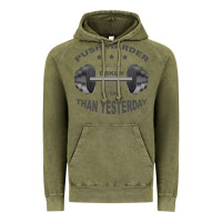 Vintage Olive push harder Vintage Hoodie - Bettercallsaul