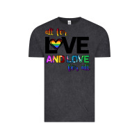 Vintage Black All For Love And Love For All Vintage Tee - Bettercallsaul