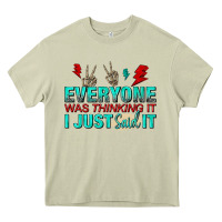 Mossy everyone was thinking it i just said Heavy Core Tee - NancyCooperArtShop