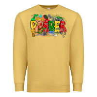 Antique Gold barber Premium Sweatshirt - CowhideDigitalArt