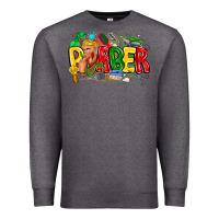 Charcoal Heather barber Premium Sweatshirt - CowhideDigitalArt