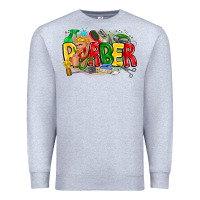 Heather Grey barber Premium Sweatshirt - CowhideDigitalArt