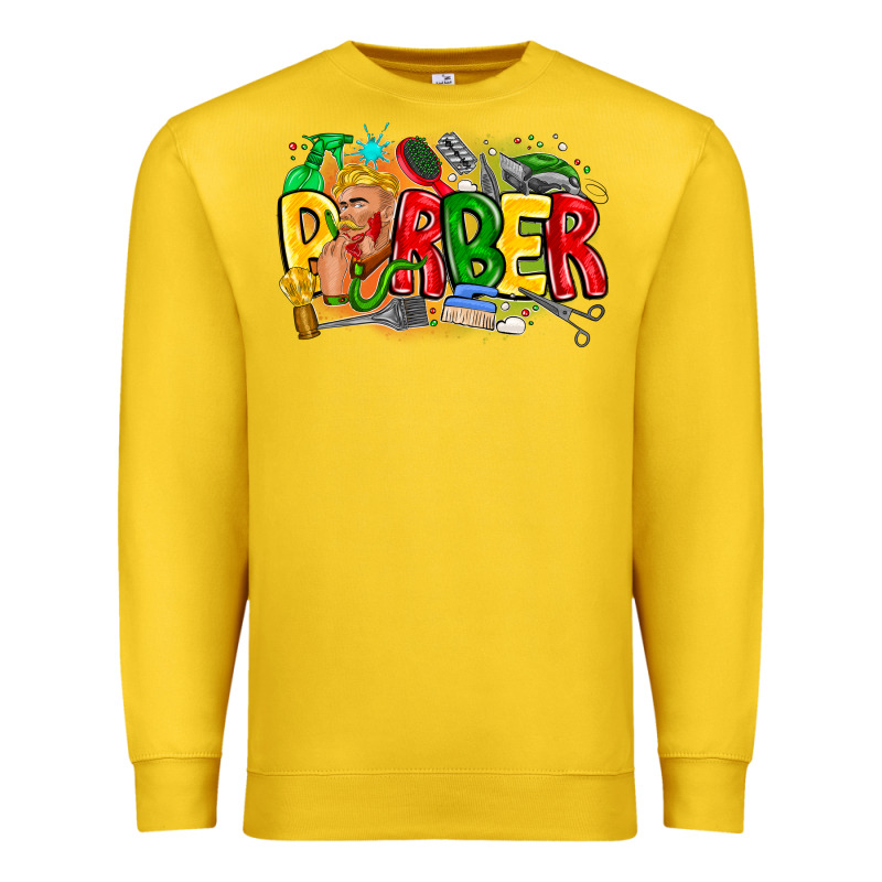 Barber Premium Sweatshirt by CowhideDigitalArt | Teevron