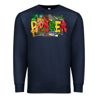 Navy barber Premium Sweatshirt - CowhideDigitalArt
