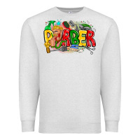 Oatmeal Heather barber Premium Sweatshirt - CowhideDigitalArt