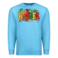 Ocean Blue barber Premium Sweatshirt - CowhideDigitalArt