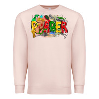Pale Pink barber Premium Sweatshirt - CowhideDigitalArt