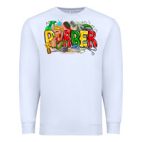 White barber Premium Sweatshirt - CowhideDigitalArt