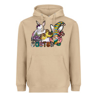 Mushroom Happy Easter Heavyweight Hoodie - CowhideDigitalArt