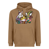 Toasted Coconut Happy Easter Heavyweight Hoodie - CowhideDigitalArt