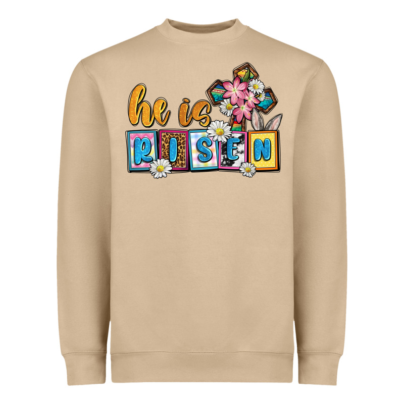 Easter Day He Is Risen Heavyweight Sweatshirt by OliviaCreatesArt | Teevron