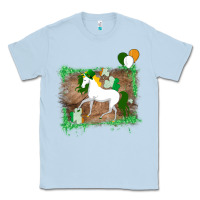 Dusty Blue Unicorn Dabbing with Shamrock for St. Patricks Day Classic Tee - Bettercallsaul