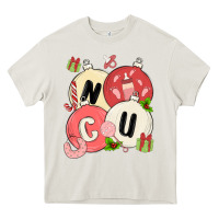 Cream nicu nurse christmas Heavy Core Tee - MaliasSmallBusiness
