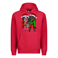 Cardinal two christmas heifers Premium Hoodie - RanaPortraitStore