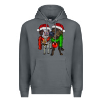 Rock two christmas heifers Premium Hoodie - RanaPortraitStore