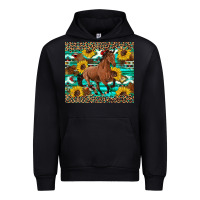 Black western horse sunflowers Urban Hoodie - Artiststas