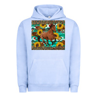 Pigment Grape Ice western horse sunflowers Urban Hoodie - Artiststas