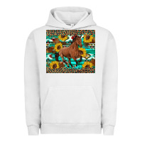 Pigment Lunar Rock western horse sunflowers Urban Hoodie - Artiststas