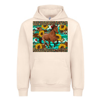 Sandshell western horse sunflowers Urban Hoodie - Artiststas
