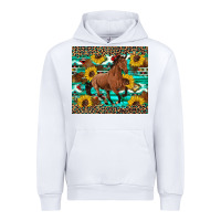 White western horse sunflowers Urban Hoodie - Artiststas