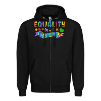 Black Equality Is Beautiful Zipper Hoodie - BundleAndBundleShop